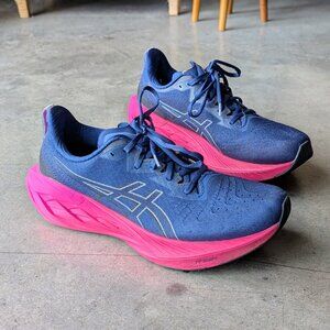 Asics Men's Novablast 4 Road Running Shoes Blue Pink size 10